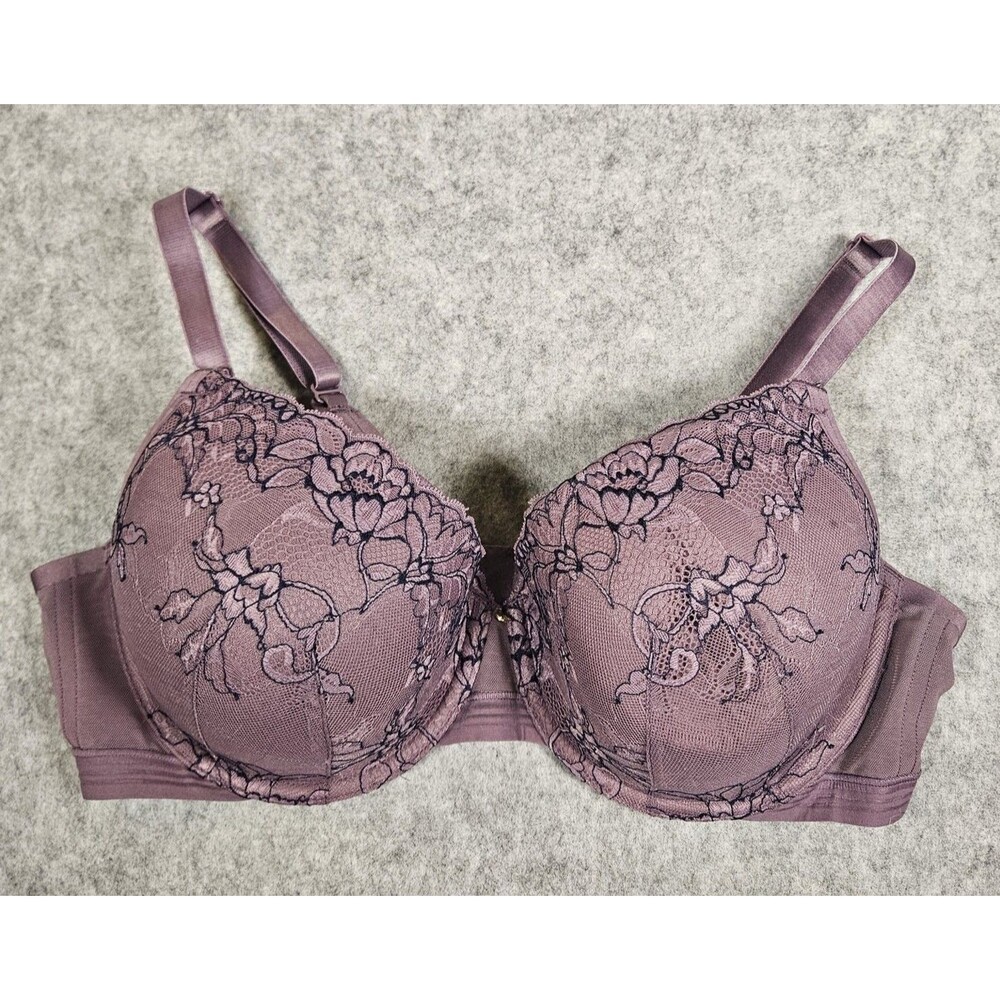 Cacique Womens Lightly Lined Demi Lace Bra Intimates Comfort‎ Support Size 40D